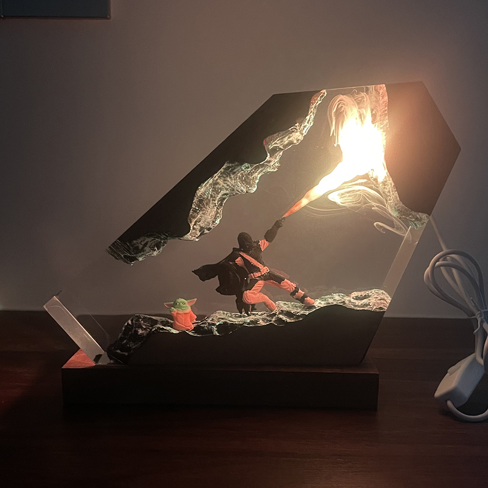 Interior Design House - Table Resin Lamp Sci-fi Figure Colorful