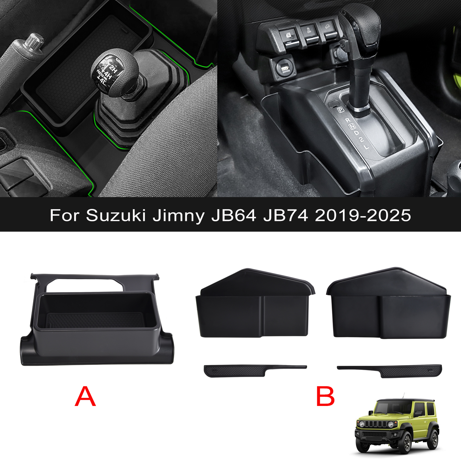 Interior Design Application - Car Gear Shift Side Storage Box