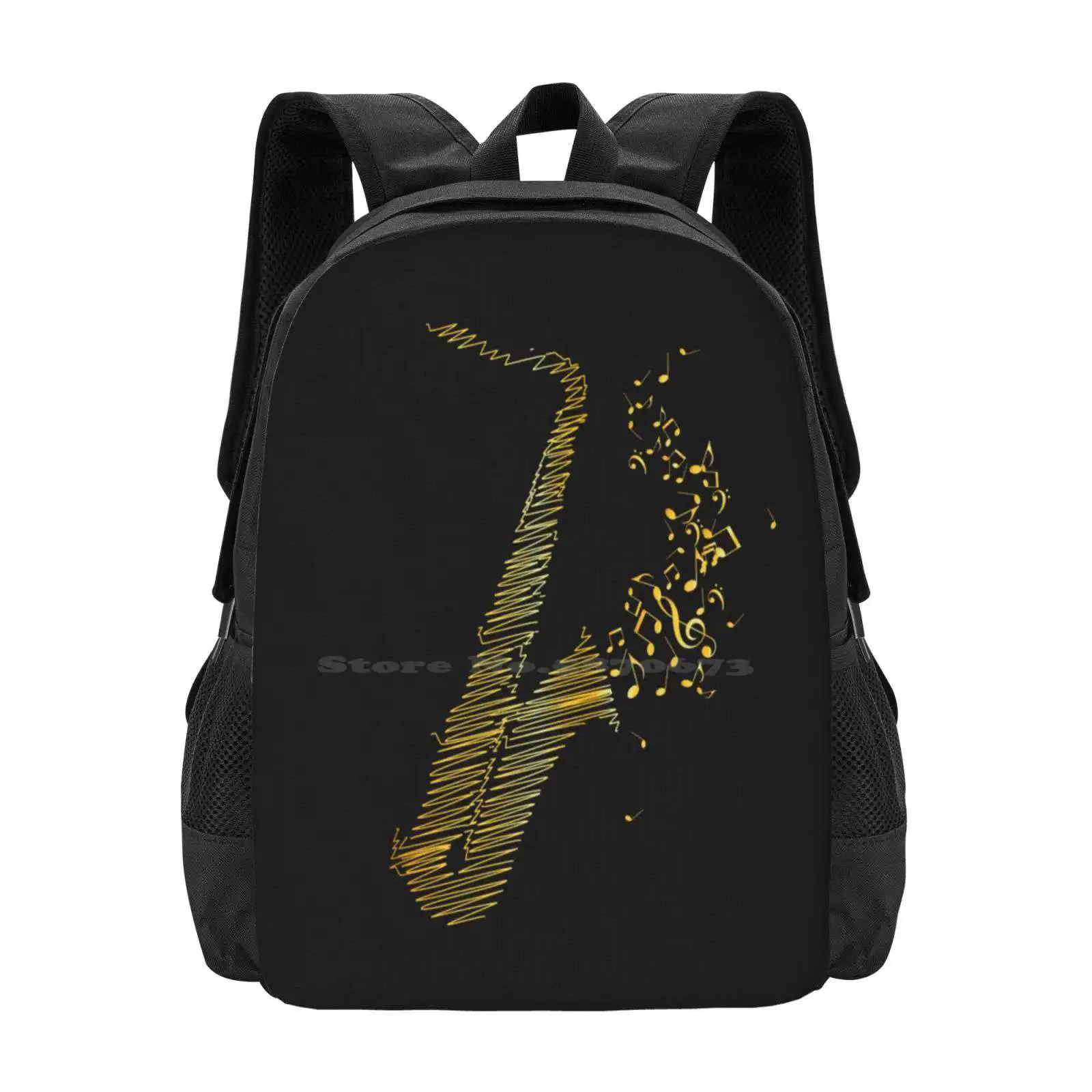 Interior Design Illustrated - Saxophone Art - Yellow Mix Hot