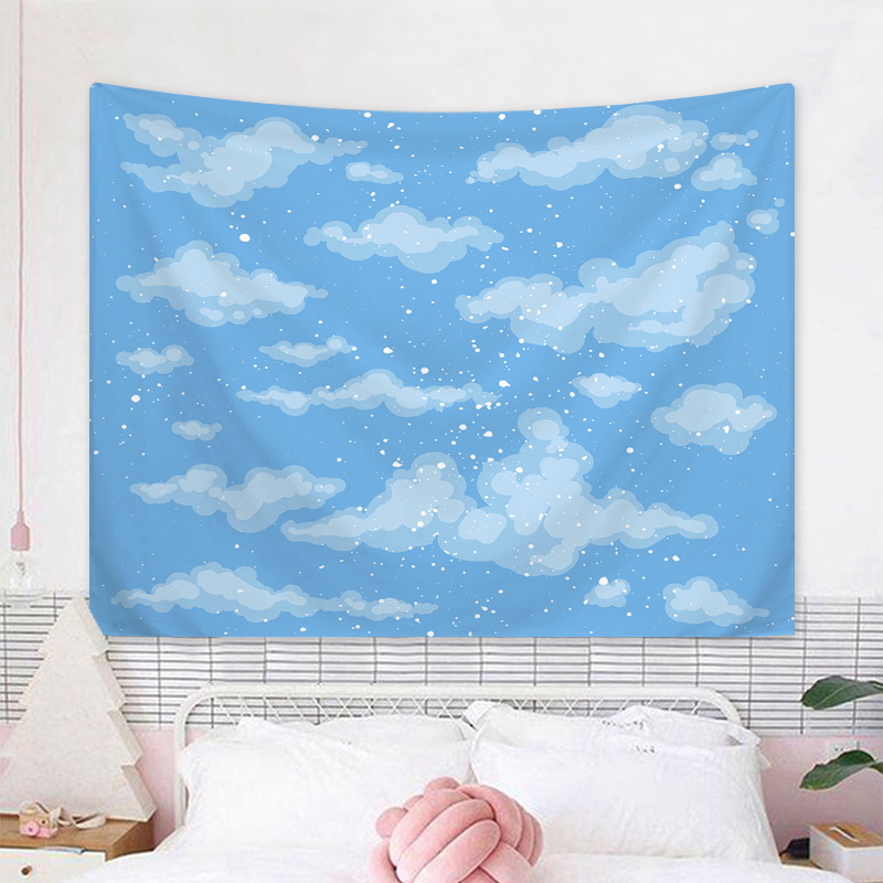 1pc Sky cloud tapestry, lovely - Interior Design Product บทวิจารณ์และราคา