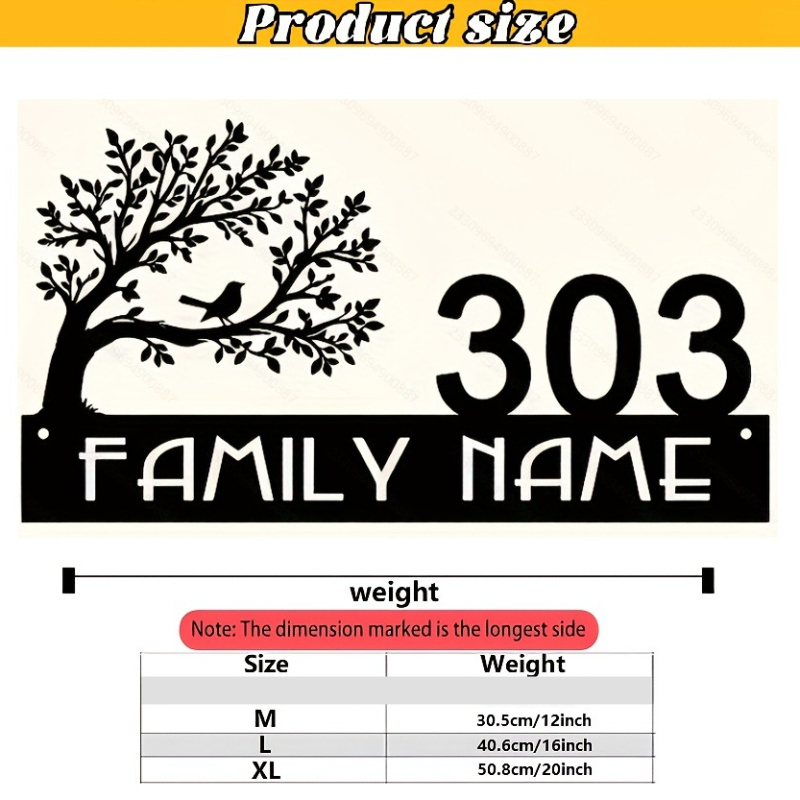 Custom Metal Address Sign with - Interior Design House บทวิจารณ์และราคา