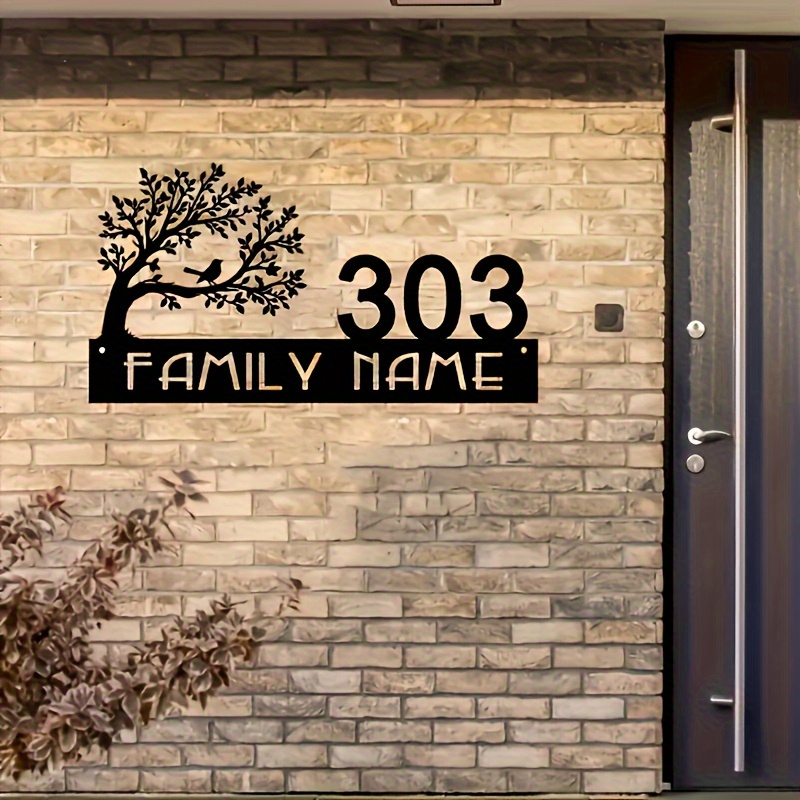 Custom Metal Address Sign with - Interior Design House บทวิจารณ์และราคา