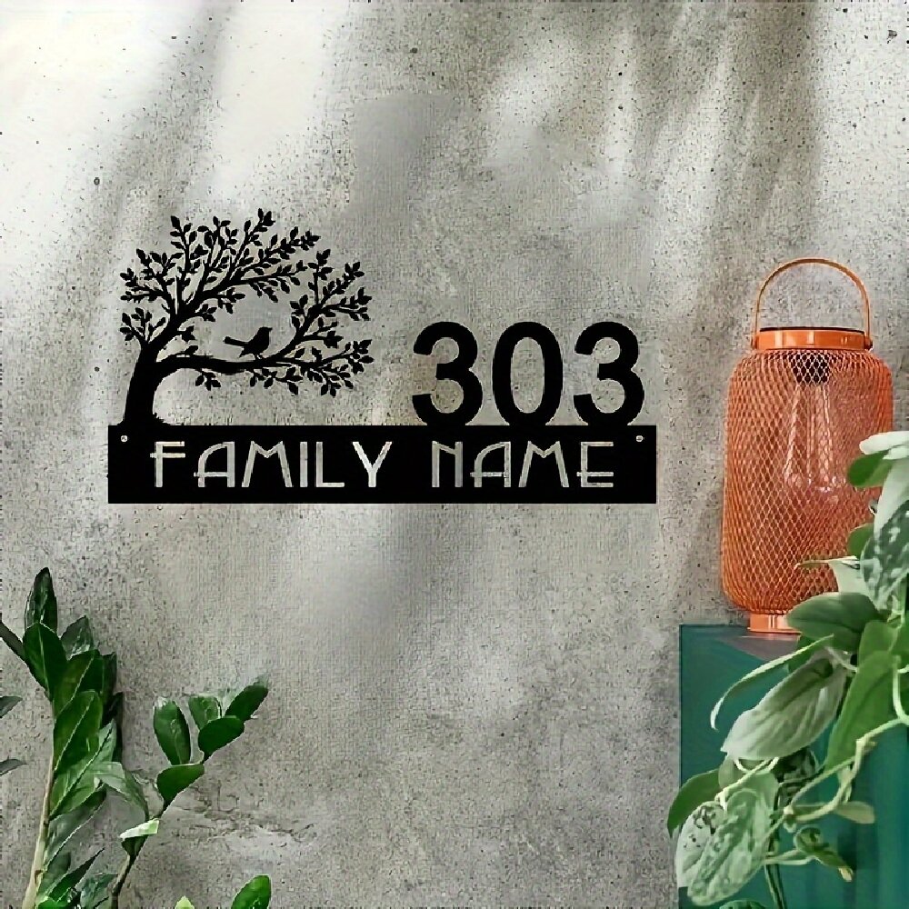 Custom Metal Address Sign with - Interior Design House บทวิจารณ์และราคา