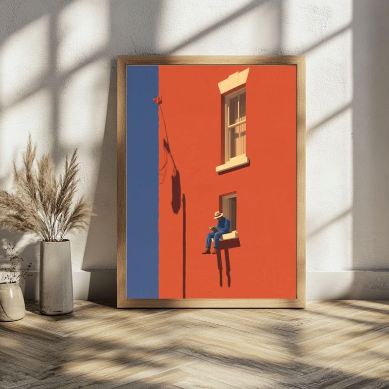 Vintage Minimalist Abstract Wa - Interior Design House บทวิจารณ์และราคา