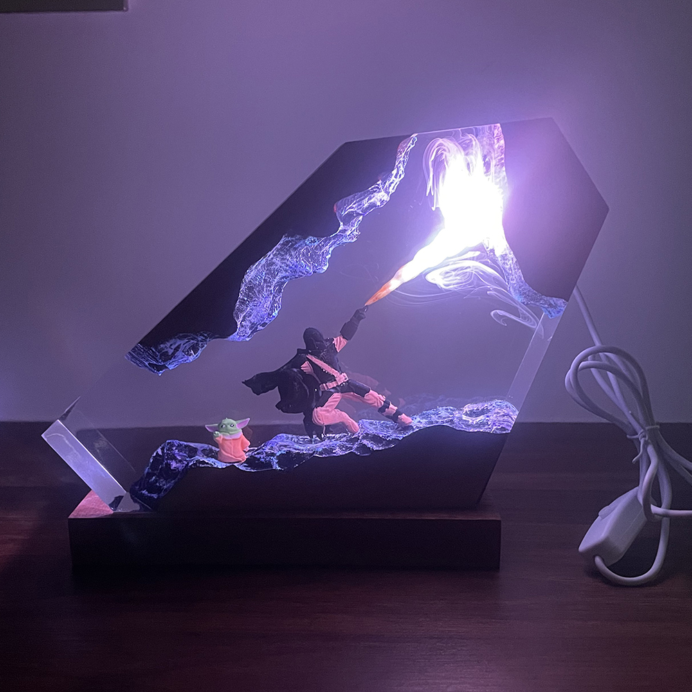 Table Resin Lamp Sci-fi Figure - Interior Design House บทวิจารณ์และราคา