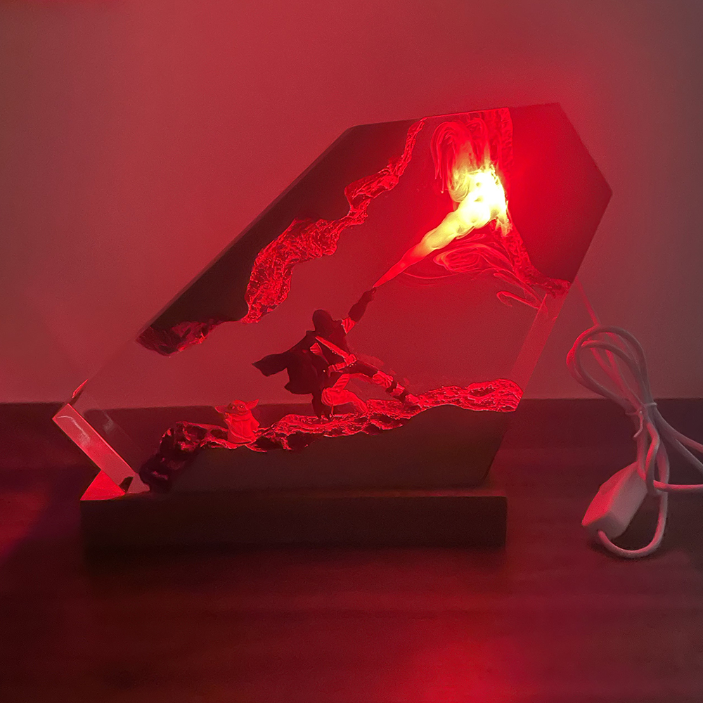 Table Resin Lamp Sci-fi Figure - Interior Design House บทวิจารณ์และราคา