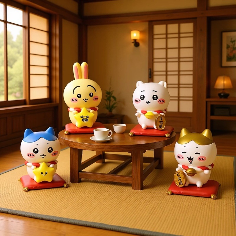 Kawaii CKW Lucky Cat Figurine  - Interior Design House บทวิจารณ์และราคา