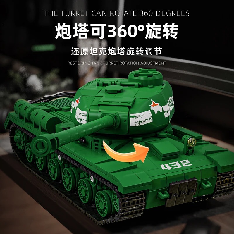 IS-2 Tank Model Kit - 1402PCS  - Interior Design Build บทวิจารณ์และราคา