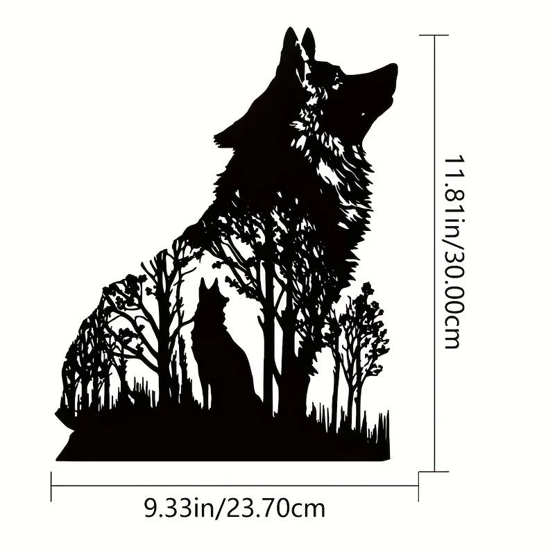 HelloYoung Wolf Decor Black Wo - Interior Design Product บทวิจารณ์และราคา