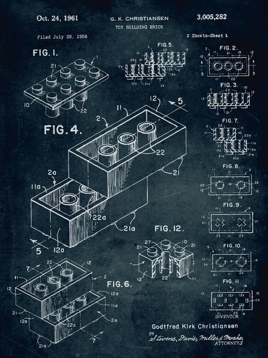Vintage  Toy Building Brick Bl - Interior Design Build บทวิจารณ์และราคา