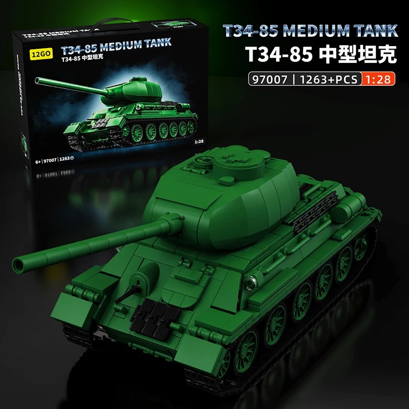 T34-85 Tank Model Kit - 1263PC - Interior Design Build บทวิจารณ์และราคา