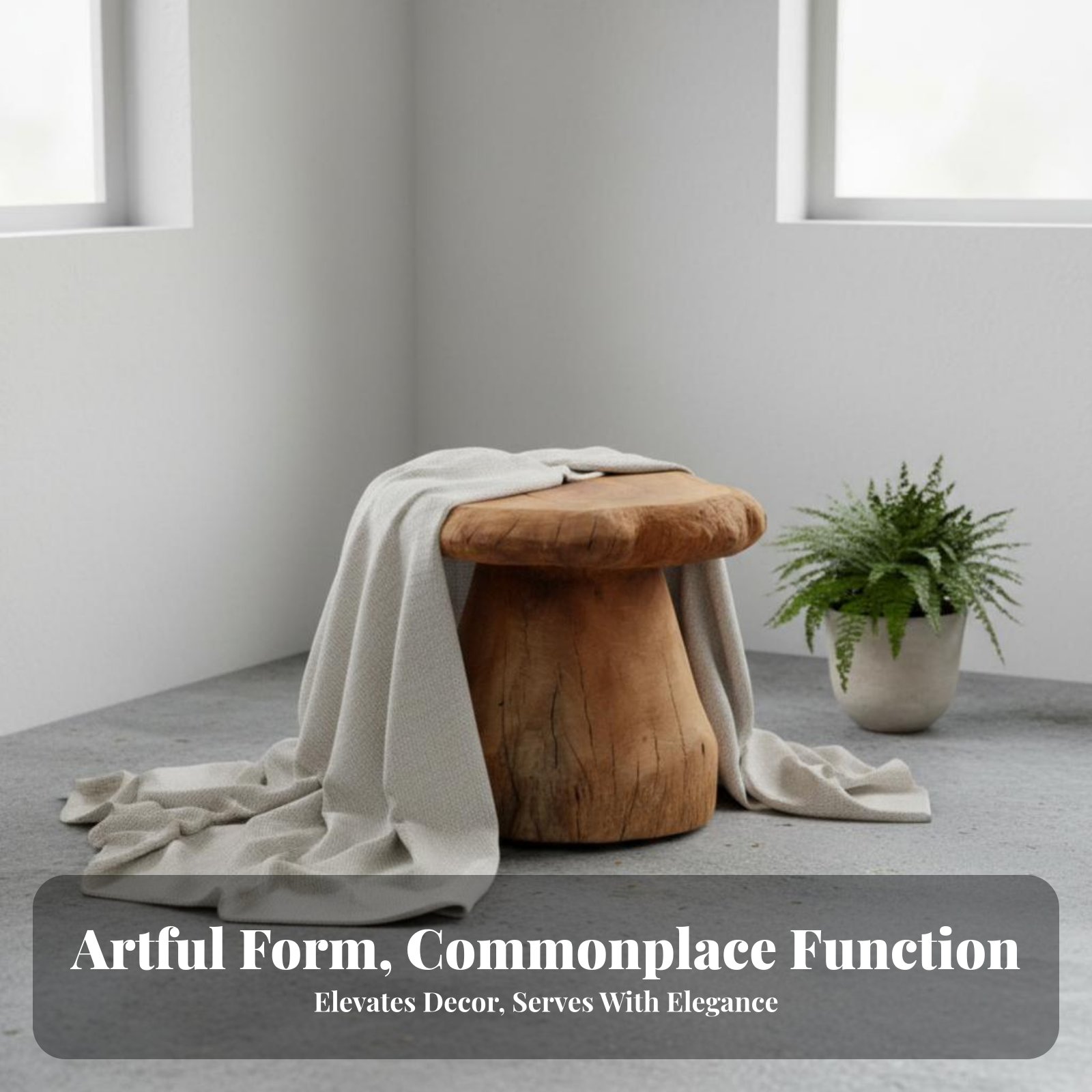 Mushroom-Shaped Stool Wabi-Sab - Interior Design Build บทวิจารณ์และราคา