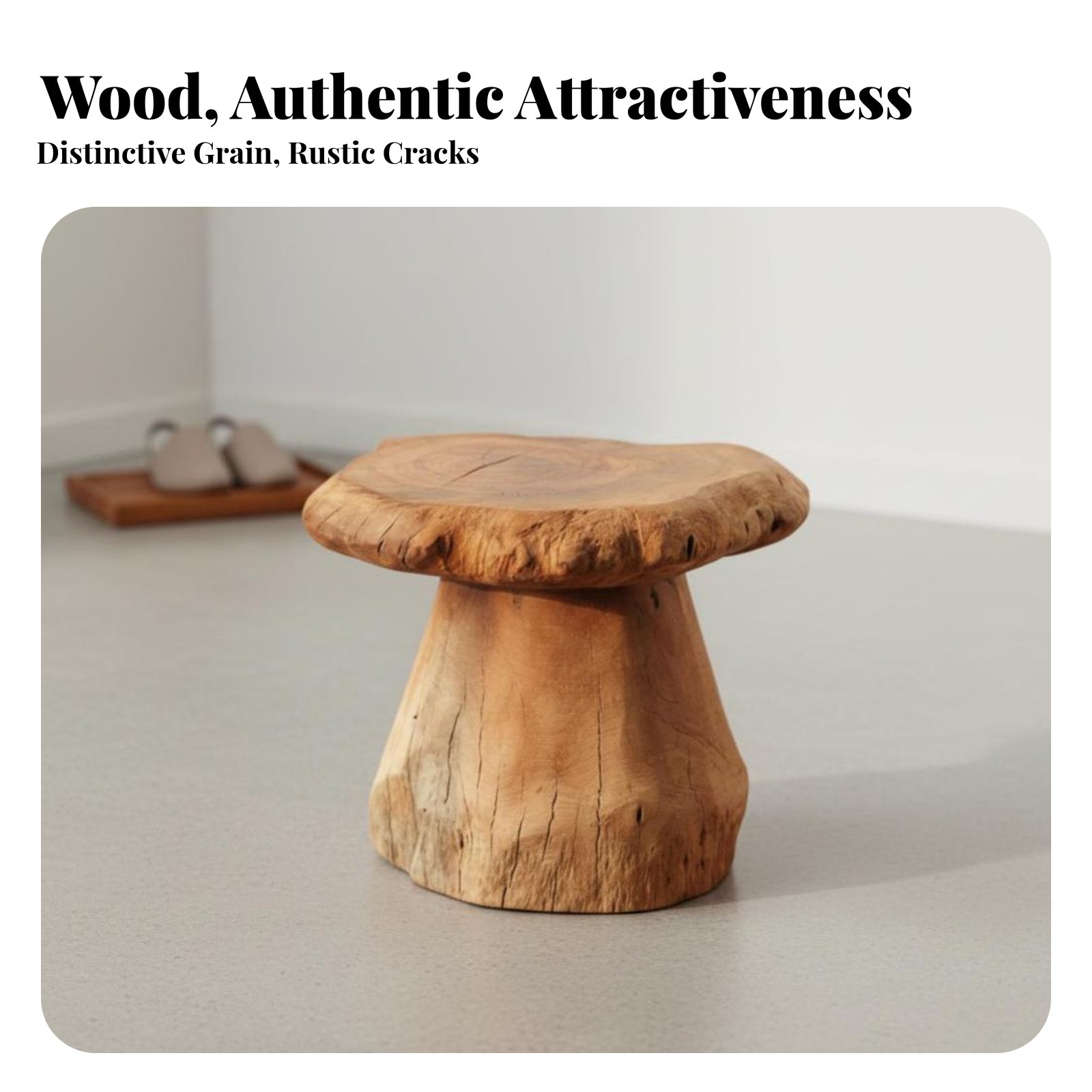 Mushroom-Shaped Stool Wabi-Sab - Interior Design Build บทวิจารณ์และราคา