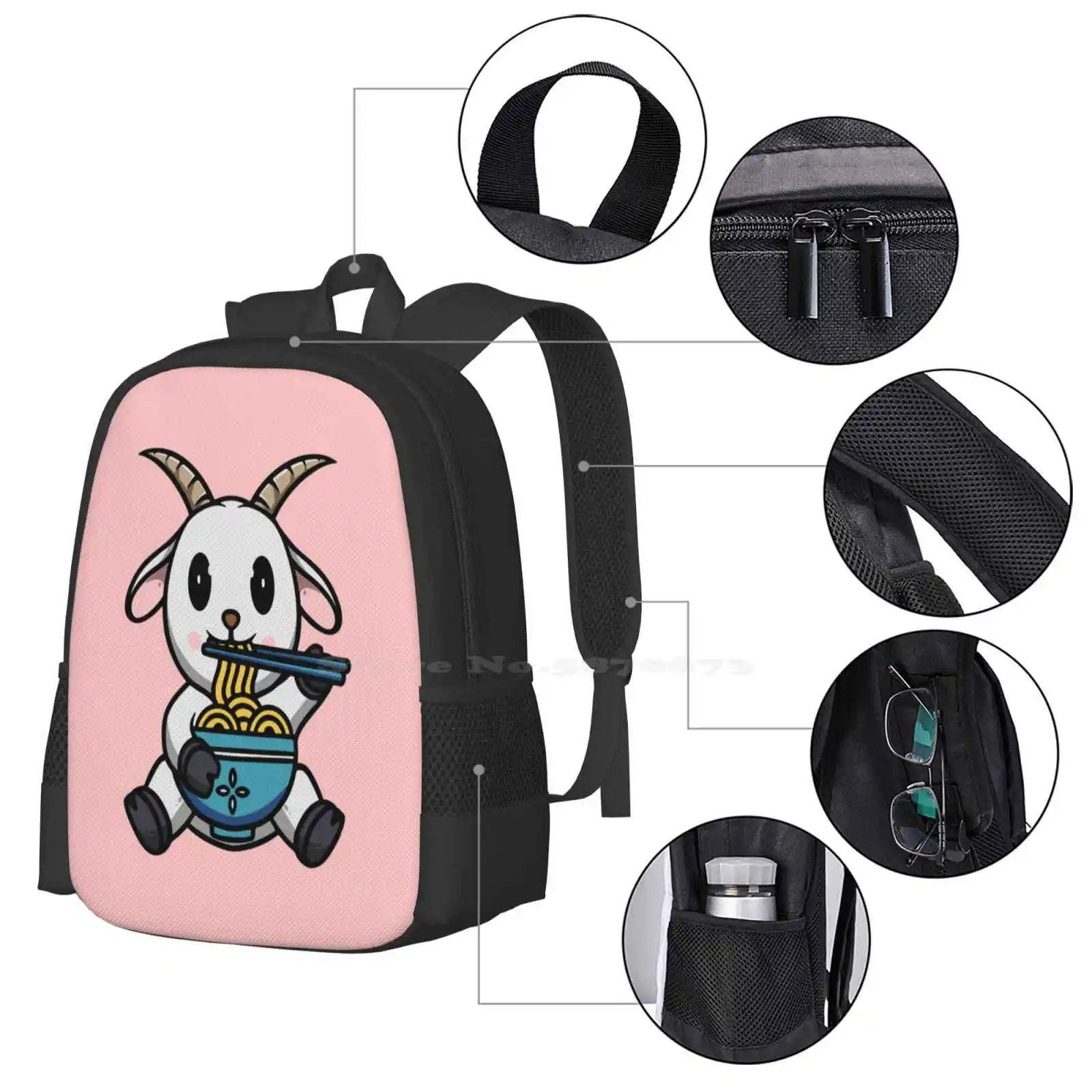 Cute Goat Eating Ramen Hot Sal - Interior Design Illustrated บทวิจารณ์และราคา