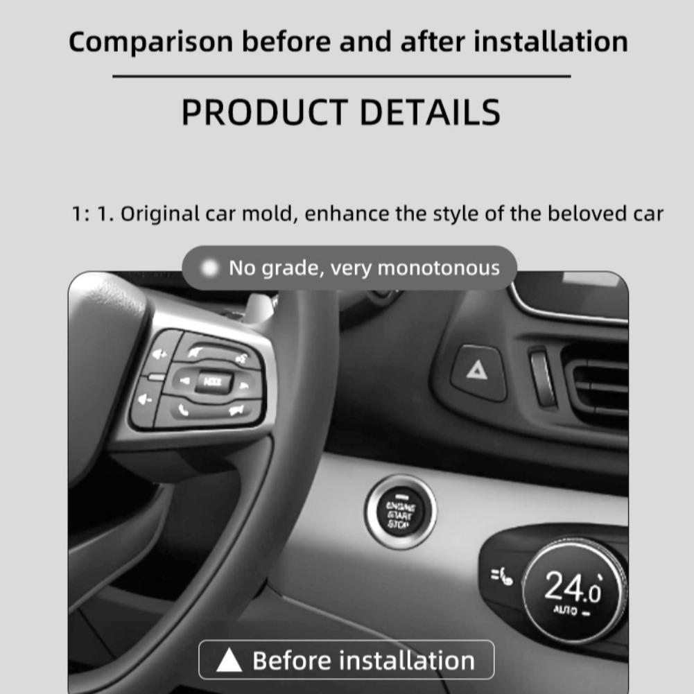 1PC Car One-Touch Start Button - Interior Design Application บทวิจารณ์และราคา